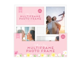 Wholesale White Multi-Aperture Frame 26cm x 26cm PDQ