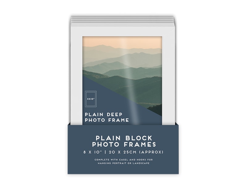 Wholesale White Photo Frame 8 X 10" 1pk PDQ