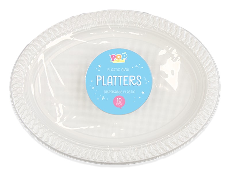 Wholesale White Plastic Oval Platters