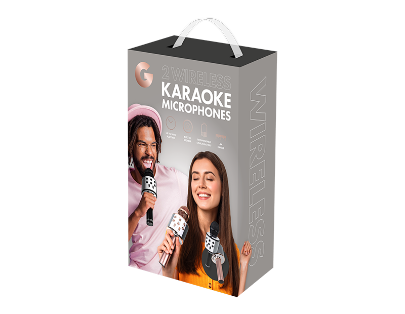 Wholesale Wireless Karaoke Microphones 2pk