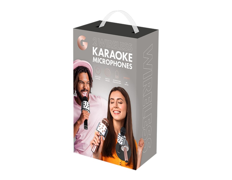 Wholesale Wireless Karaoke Microphones 2pk