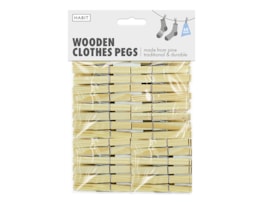 Wooden Clothes Pegs 60pk