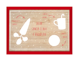 Wholesale Wooden 'Snacks For Santa' Board