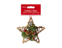 Wholesale Wooden Star Decoration