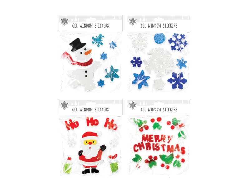 Wholesale Christmas Gel Window Stickers