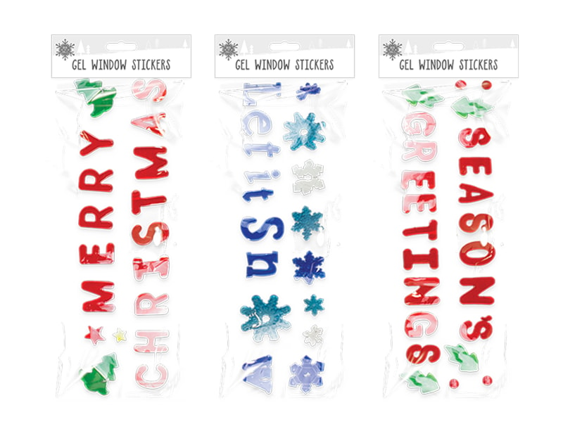 Wholesale Large Christmas Gel Window Stickers