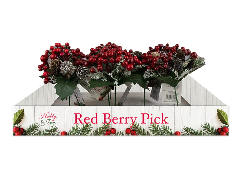 Wholesale Christmas Red Berry Pick