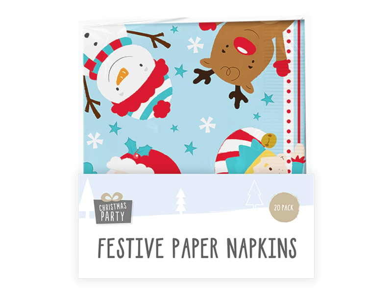 Wholesale Christmas 3 Ply Napkins