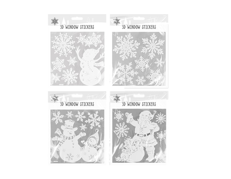 Wholesale 3D Christmas Window Stickers