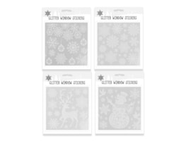 Wholesale Glitter Christmas Window Stickers