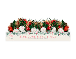 Wholesale Christmas Pine Cone & Fruit Pick | Bulk Buy Christmas Flowers