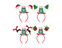 Wholesale Reversible Sequin Christmas Head Boppers