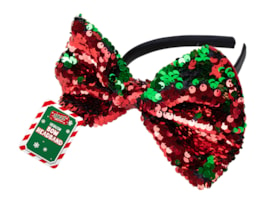 Wholesale Reversible Sequin Bow Headband