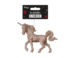 Wholesale Rose Gold Glittered Unicorn Decorations