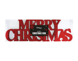 Wholesale Red Merry Christmas Glitter Signs