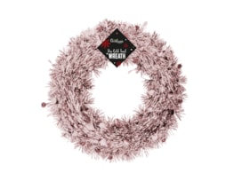 Wholesale Rose Gold Tinsel Christmas Wreaths | Bulk Buy Pink Christmas Decorations