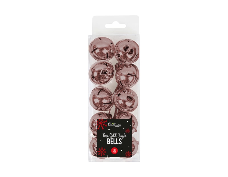 Wholesale Rose Gold Metallic Jingle Bells