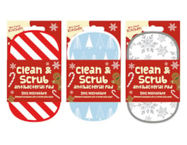 Wholesale Christmas 2 in 1 Scrubbing Pad