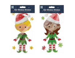 Wholesale Christmas Elf Gel Window Sticker | Bulk Buy Christmas Decorations