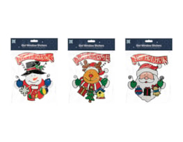 Wholesale Xmas Figures Window Stickers | Bulk Buy Christmas Decorations