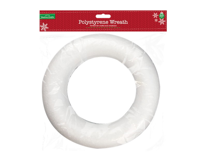 Wholesale Christmas Polystyrene Flat Backed Wreath