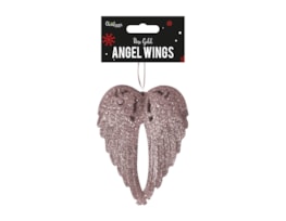 Wholesale Rose Gold Glittered Angel Wings