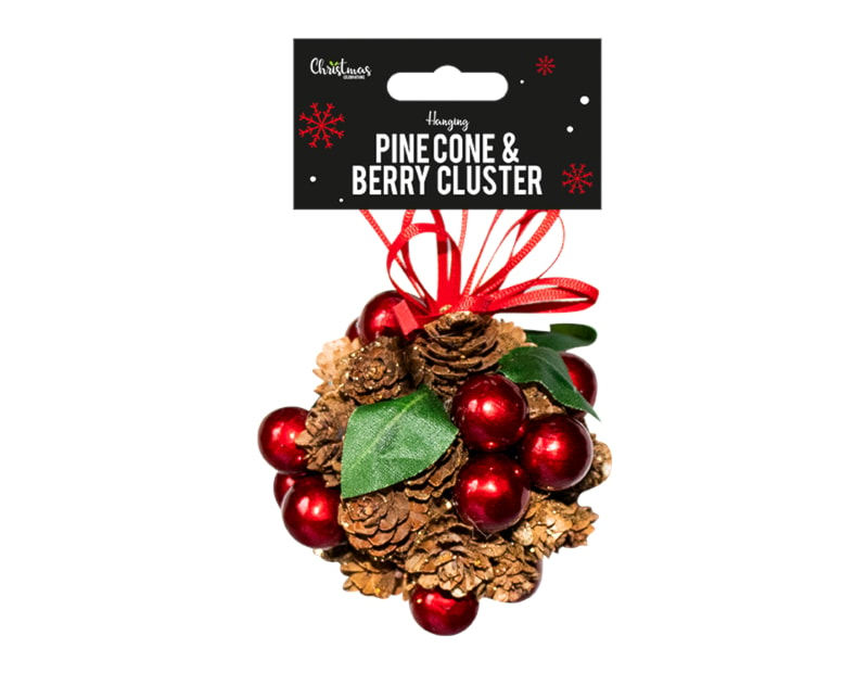 Wholesale Pine Cone & Berry Cluster Decoration