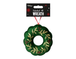 Wholesale Wreath Embroidered Felt Decoration