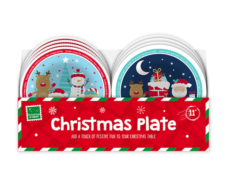 Wholesale Xmas Printed Plastic Plate