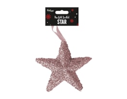 Wholesale Rose Gold Extra Large Jewelled Star Decoration