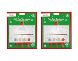 Wholesale Christmas Paint your own canvas with stand