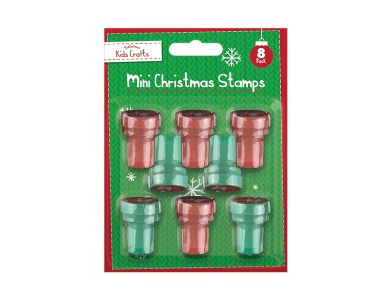 Wholesale Mini Christmas Stamps 8pk