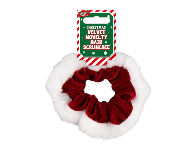 Wholesale Velvet Christmas Hair Scrunchie