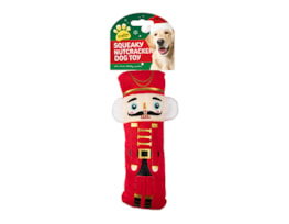 Wholesale Small Squeaking plush nutcracker | wholesale christmas dog toys