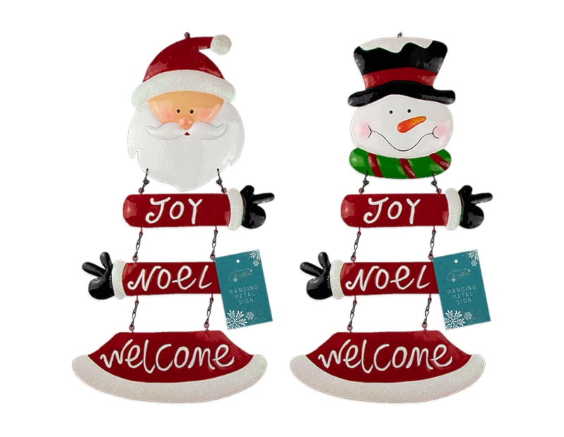 Wholesale Christmas Hanging Metal Sign