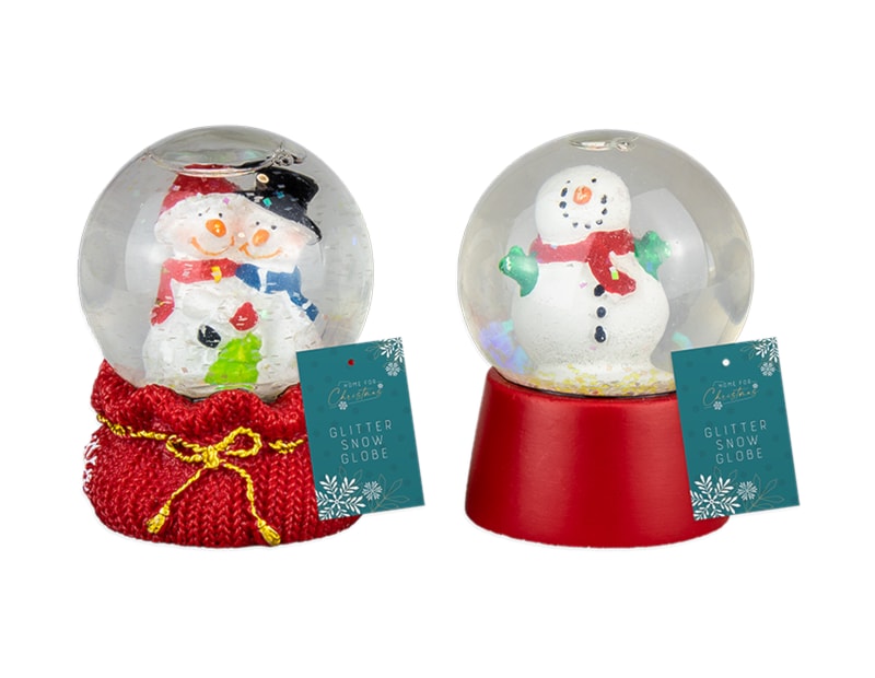 Wholesale Mini Resin Glitter Snow Globe