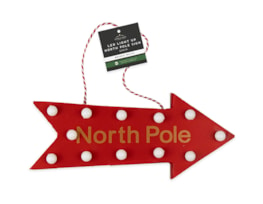 Wholesale LED Light Up North Pole Sign