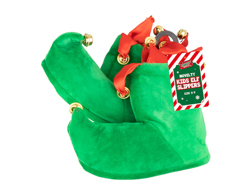 Wholesale Kids Novelty Elf Slippers