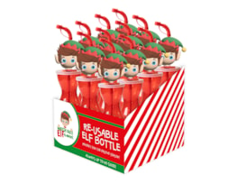 Wholesale Elf Re-usable Plastic Bottle PDQ