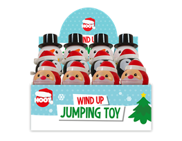 Christmas Wind Up Jumping Toy PDQ