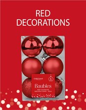 Wholesale Christmas Decorations - Red