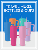 Travel mugs and bottles for keeping drinks hot and cold.