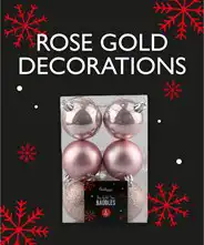 Wholesale Christmas Decorations - Rose Gold