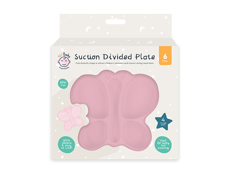 Wholesale Butterfly Suction Divided Plate.