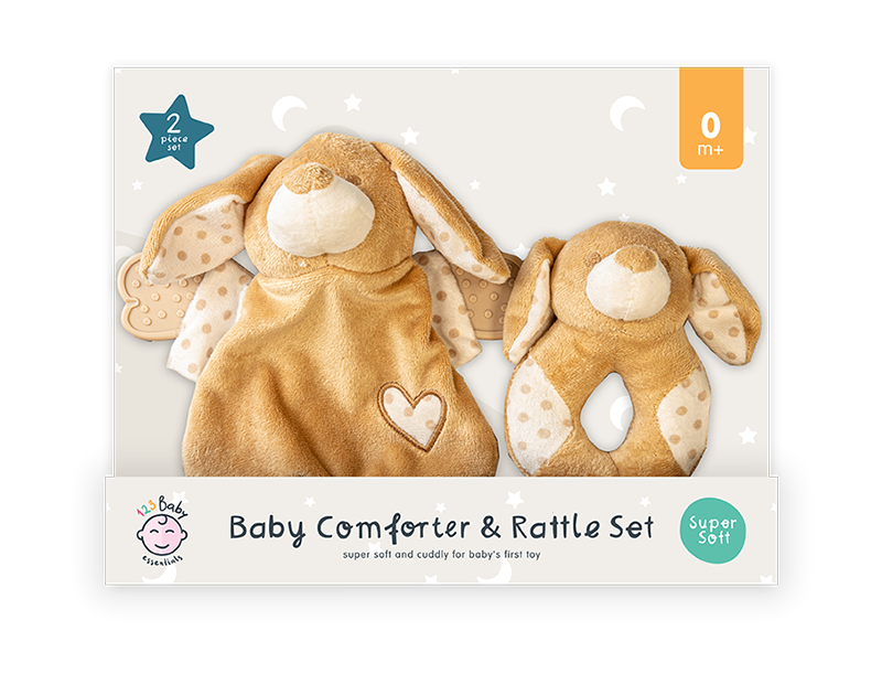 Wholesale Baby Comforter & Plush Rattler Set