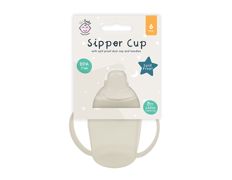 Wholesale Sipper Cup with Handle and Dust Cover 260ml/8oz