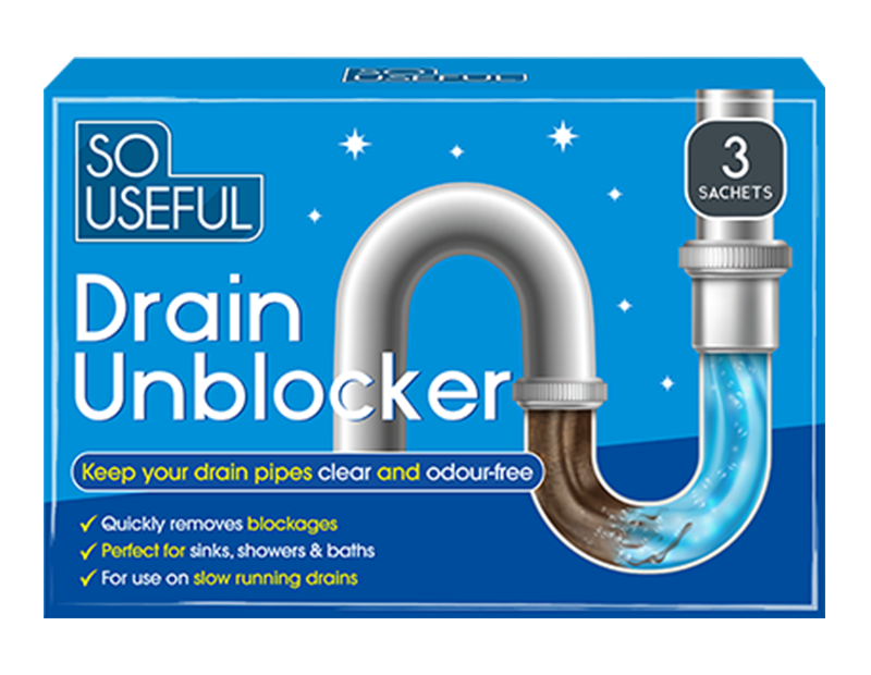 Wholesale Drain Unblocker 3pk CDU