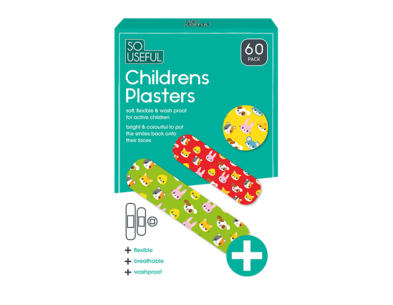 Wholesale Children's Plasters 60pk CDU