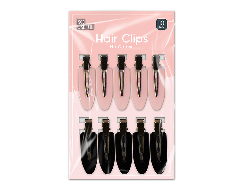 Wholesale No Crease Hair Clips 10pk CDU