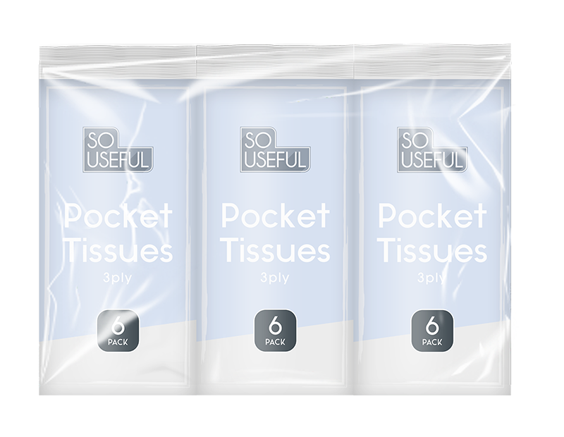 Wholesale Pocket Tissues 6pk CDU